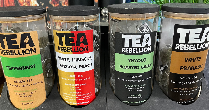 Tea Rebellion Tea Canisters at the London Coffee Festival