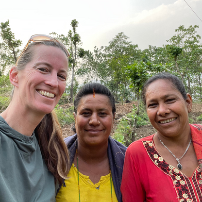 Annabel with Kamala in Nepal Pidim