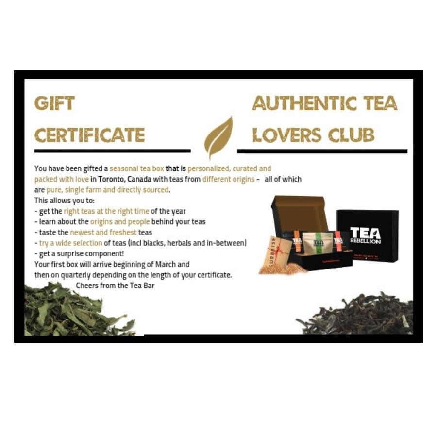 Authentic Tea Lovers Club (Gift) - tearebellion
